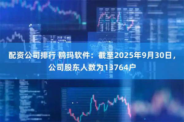配资公司排行 鸥玛软件：截至2025年9月30日，公司股东人数为13764户